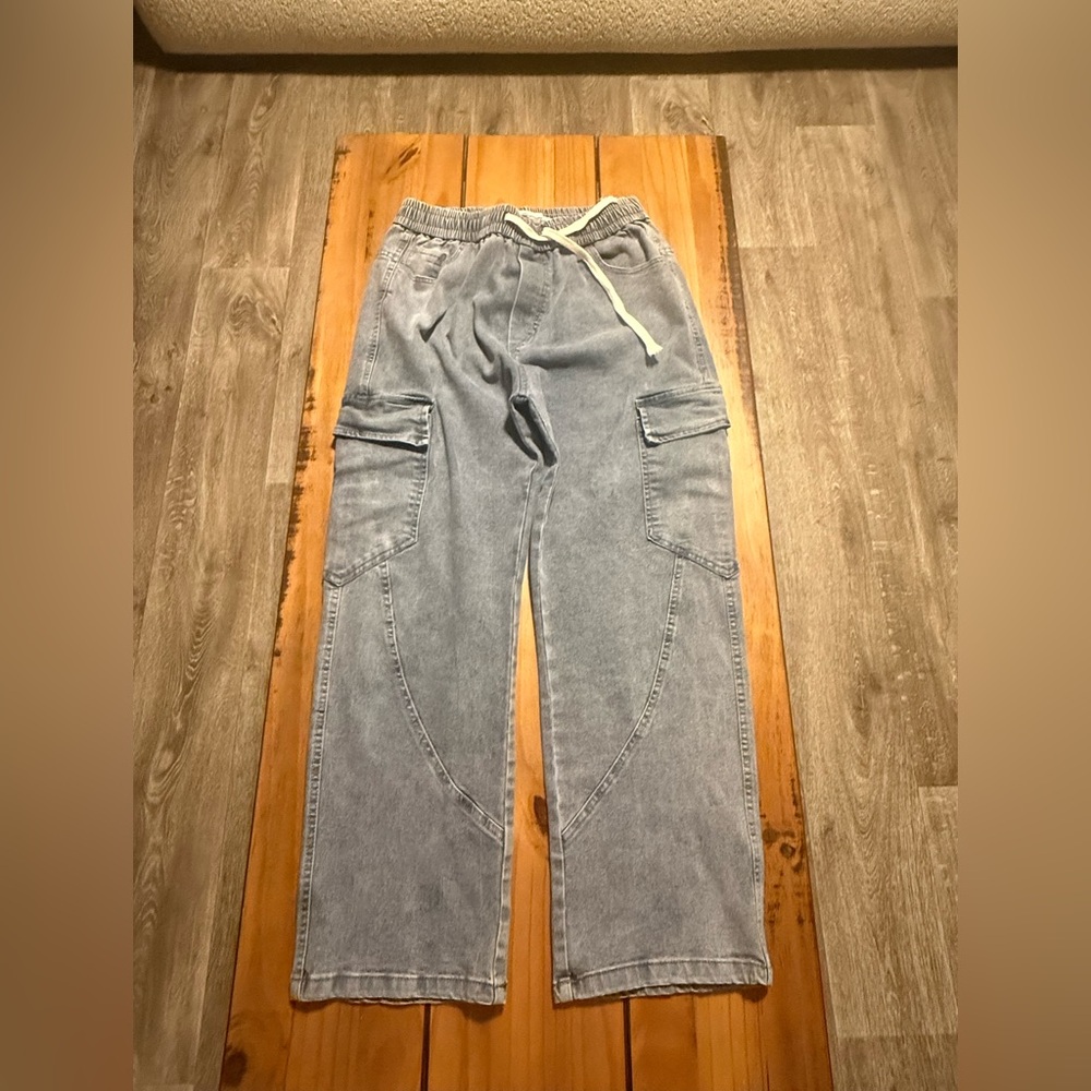 Light Blue Cargo Pants